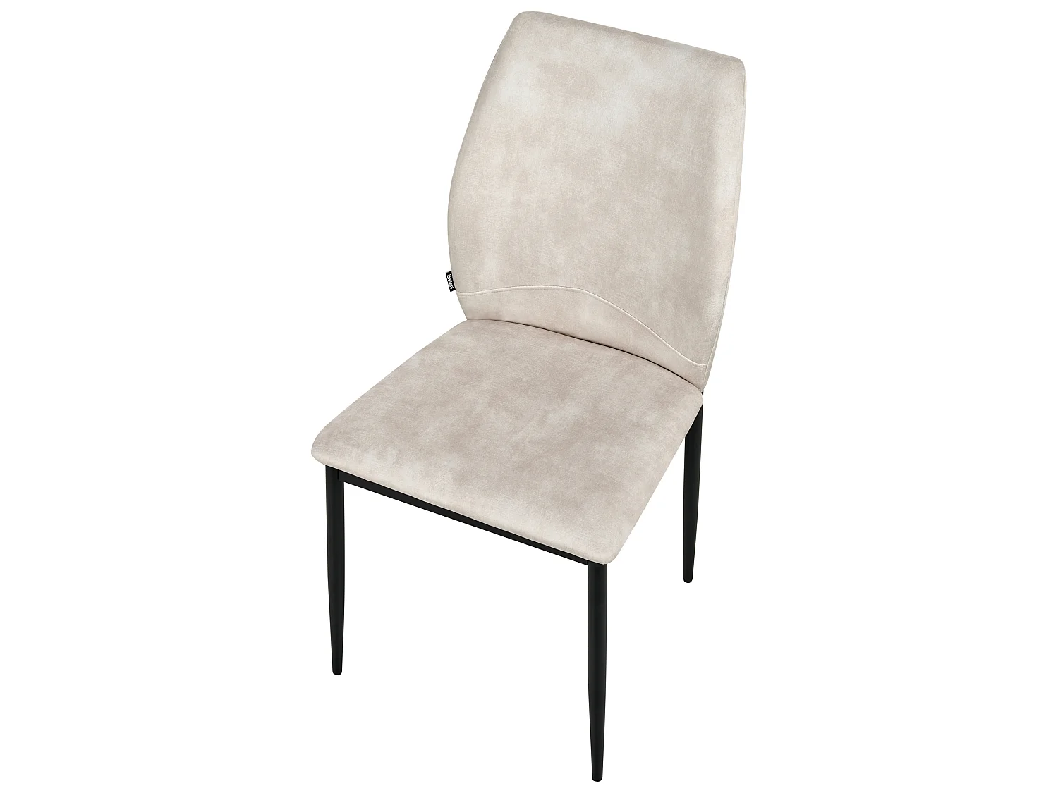 Set of 4 Dining Chairs ROCHEPORT Fabric Light Beige