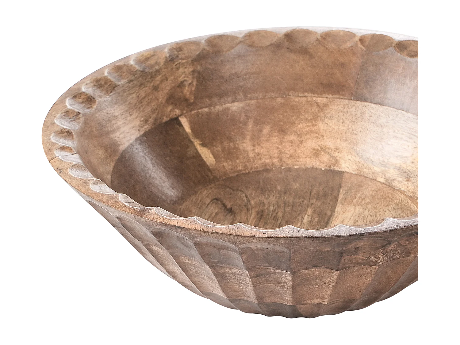 Lot de 2 bols décoratifs SOHAG Bois de manguier Marron