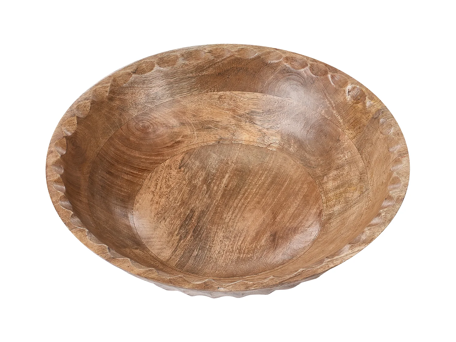 Lot de 2 bols décoratifs SOHAG Bois de manguier Marron