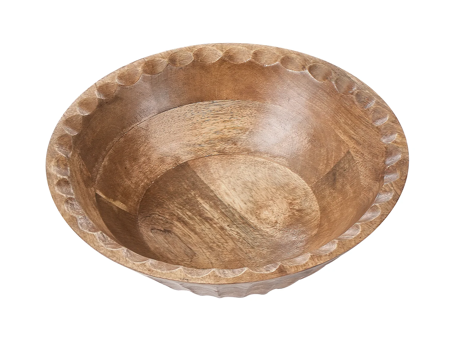 Lot de 2 bols décoratifs SOHAG Bois de manguier Marron