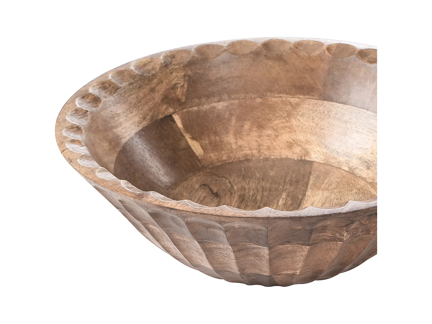 Lot de 2 bols décoratifs SOHAG Bois de manguier Marron