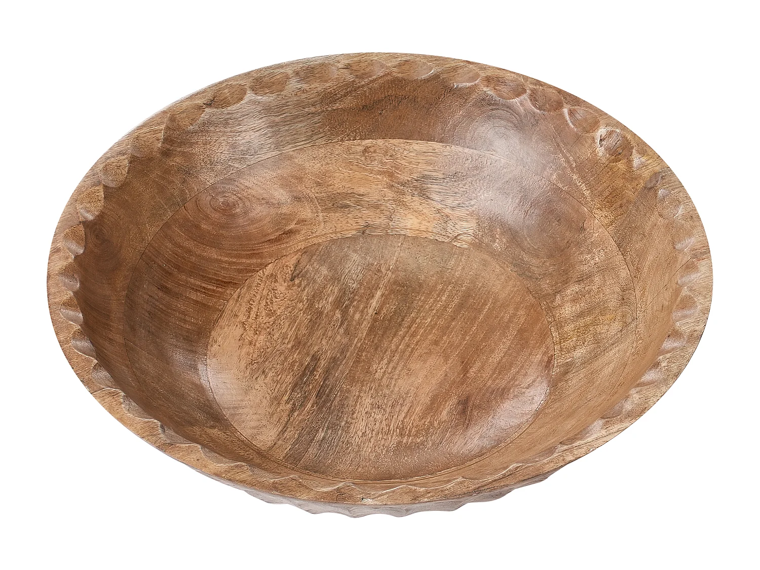 Lot de 2 bols décoratifs SOHAG Bois de manguier Marron