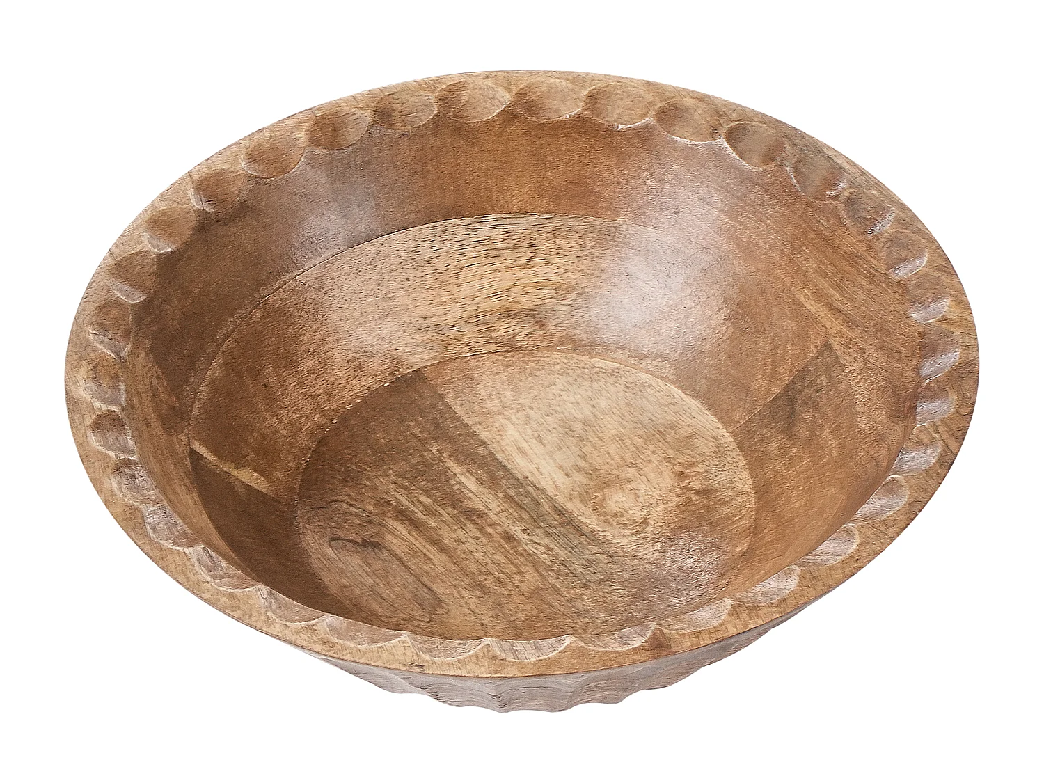 Lot de 2 bols décoratifs SOHAG Bois de manguier Marron