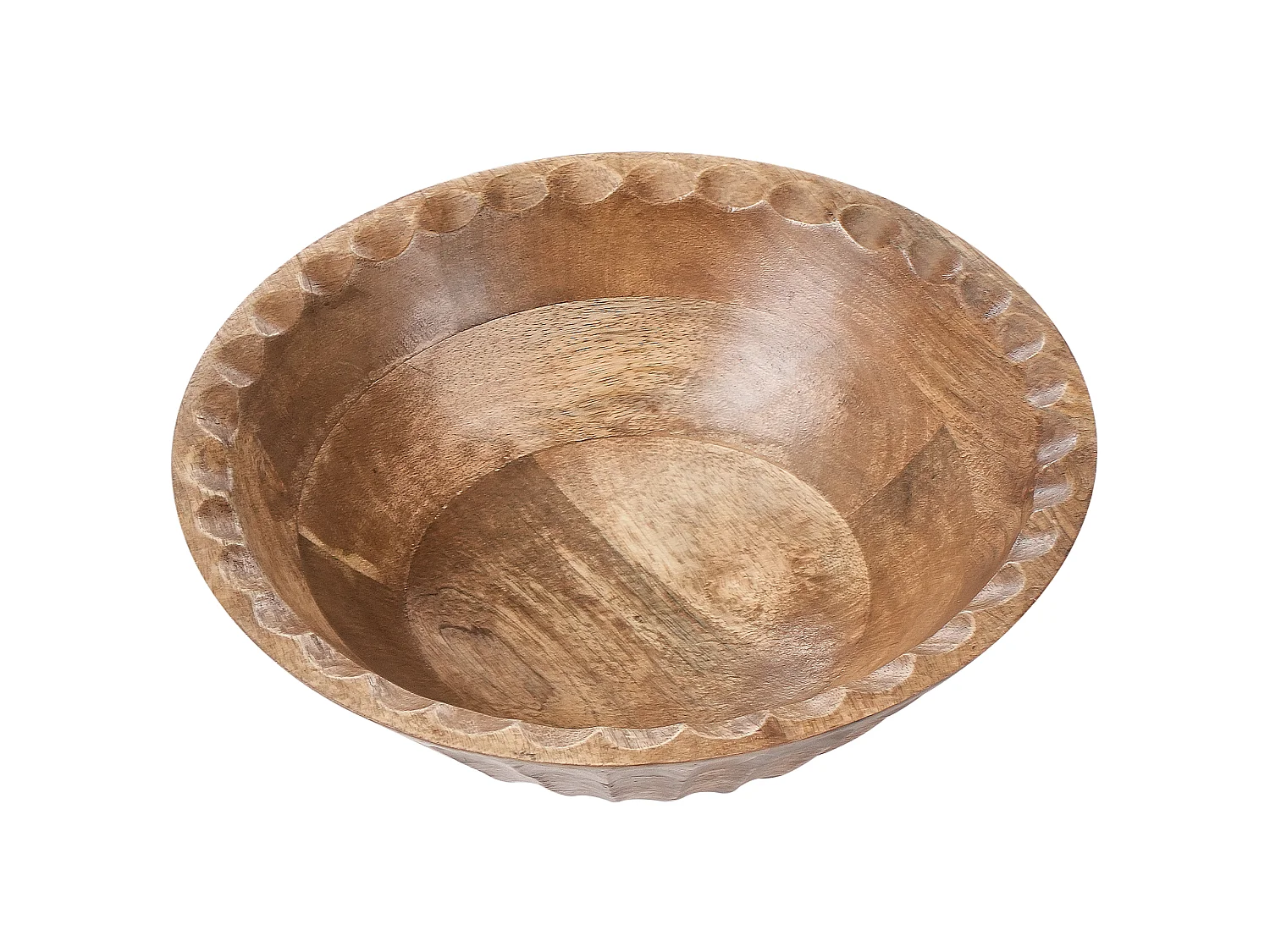 Lot de 2 bols décoratifs SOHAG Bois de manguier Marron
