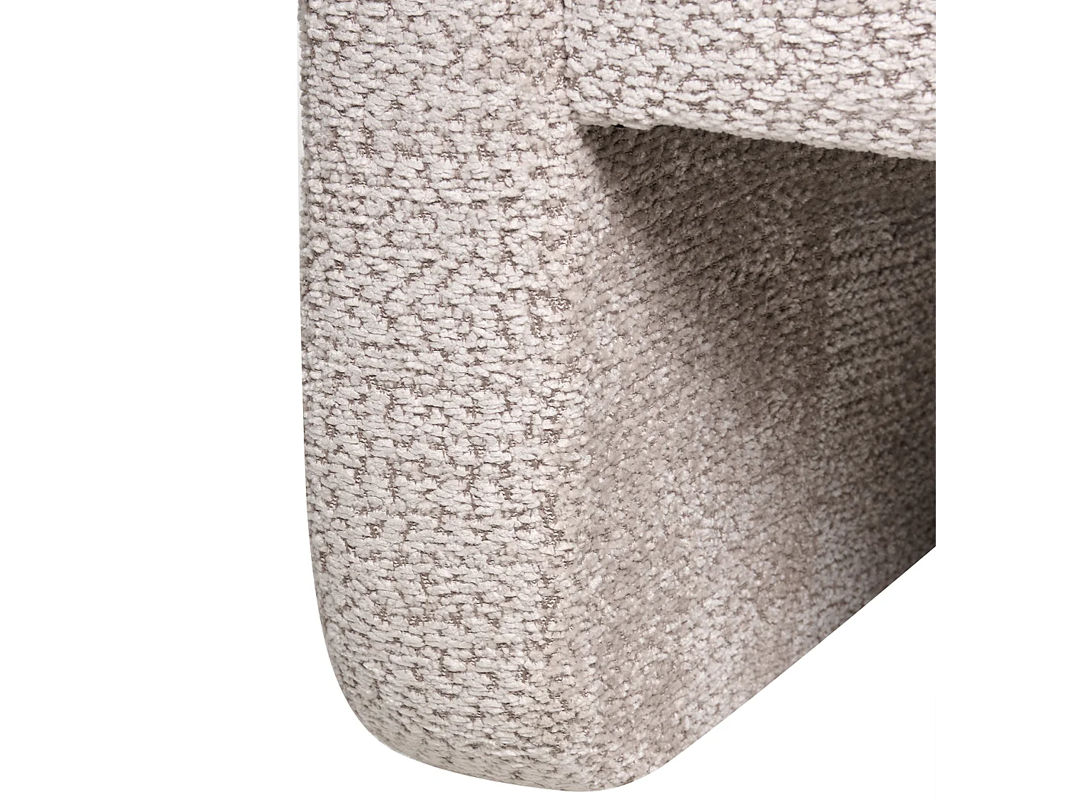 Fauteuil VIDSEL Tissu chenille Beige