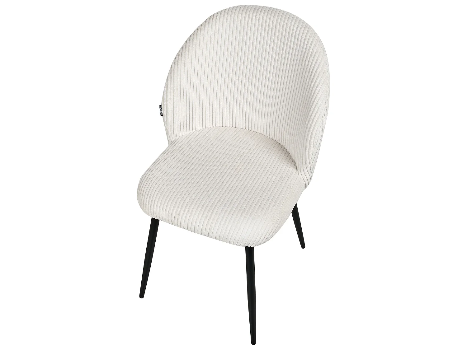 Set of 2 Dining Chairs ELOY Corduroy Off-White