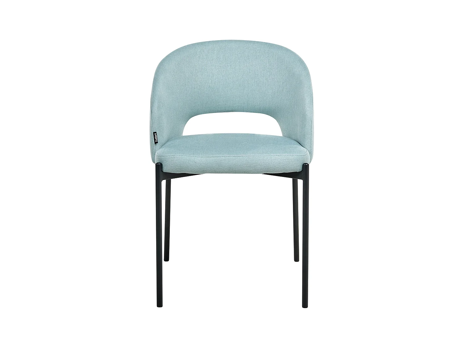 Lot de 2 chaises de salle à manger PENNY Tissu Bleu clair