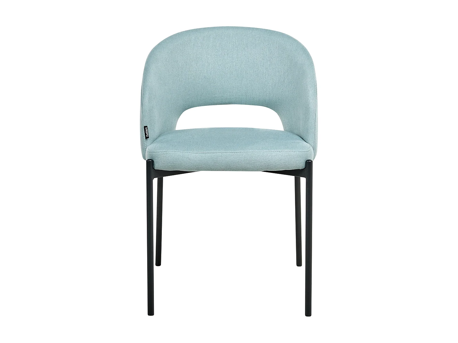 Lot de 2 chaises de salle à manger PENNY Tissu Bleu clair