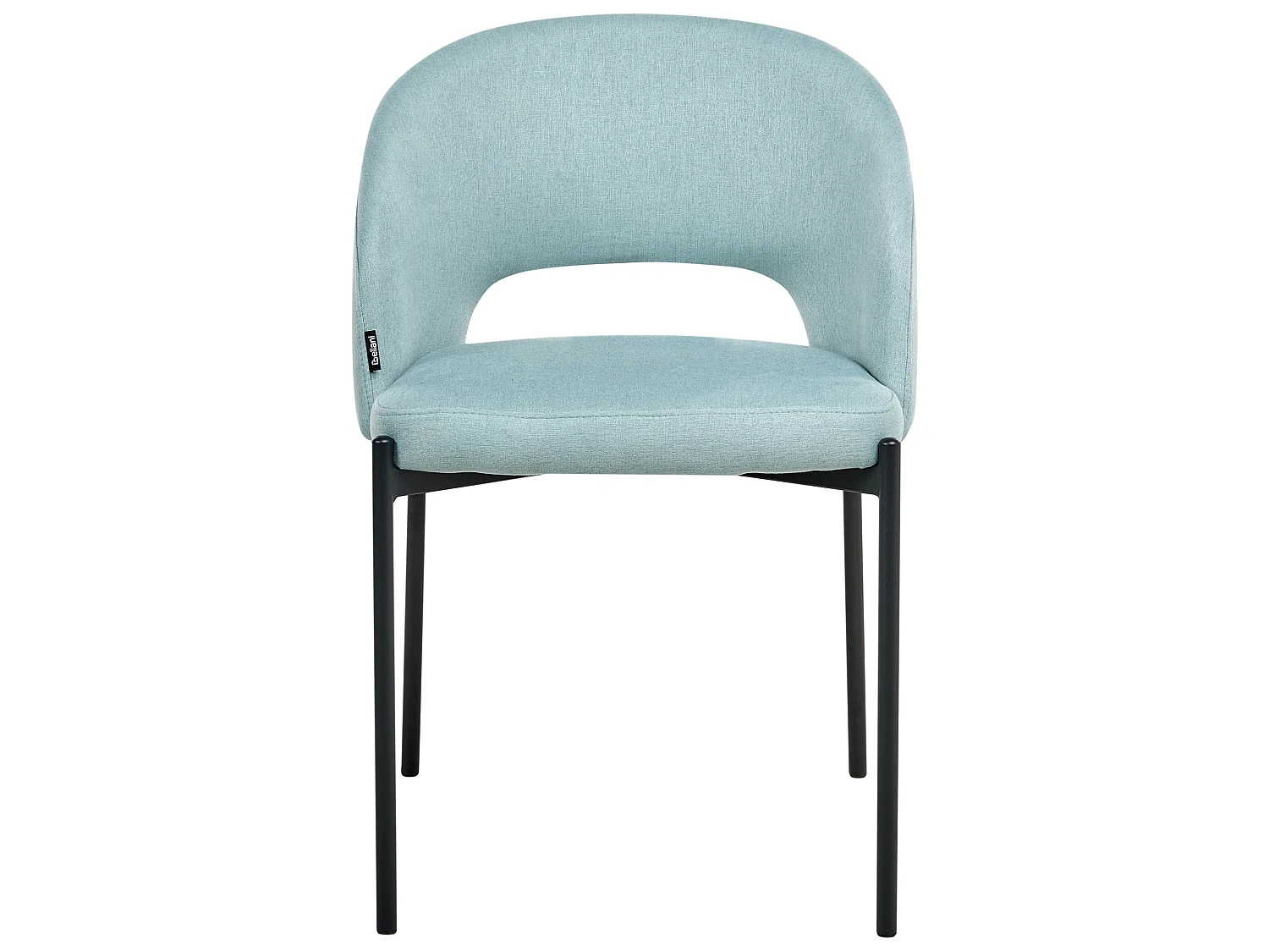 Lot de 2 chaises de salle à manger PENNY Tissu Bleu clair