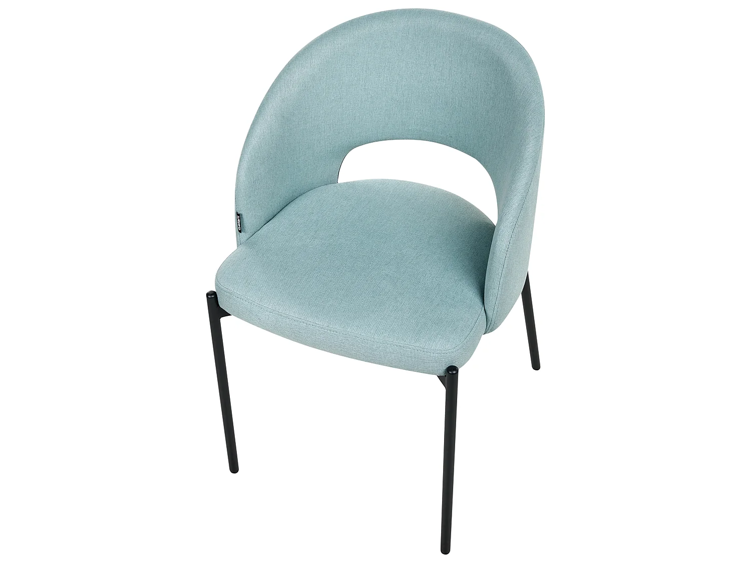 Lot de 2 chaises de salle à manger PENNY Tissu Bleu clair