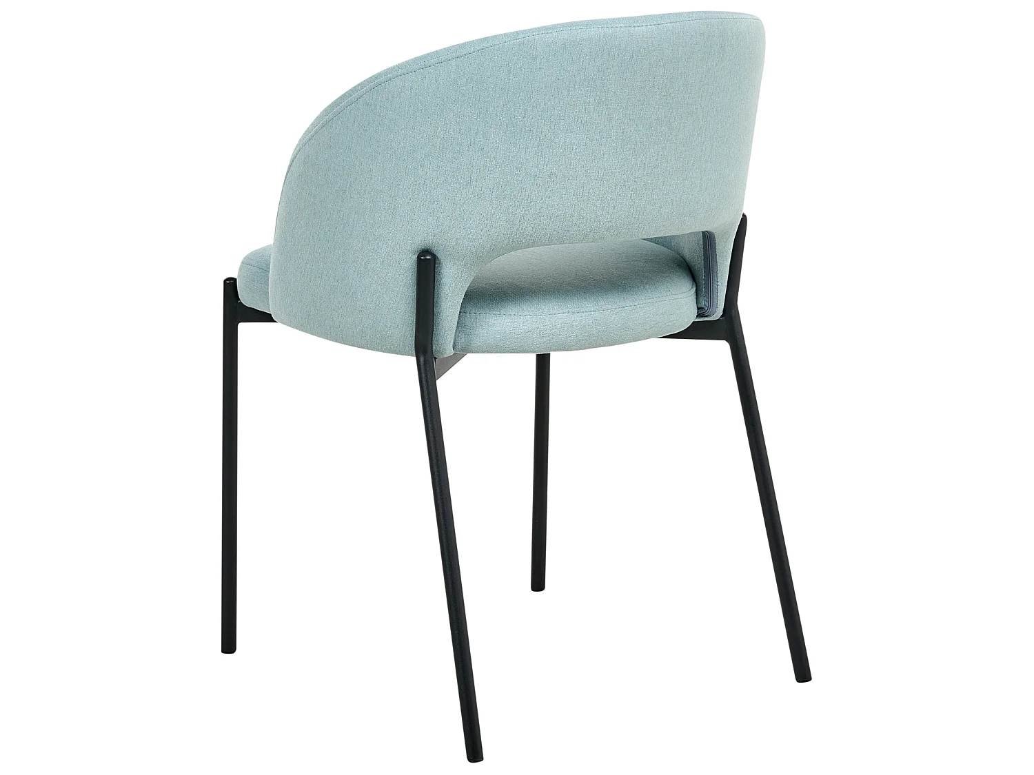 Lot de 2 chaises de salle à manger PENNY Tissu Bleu clair