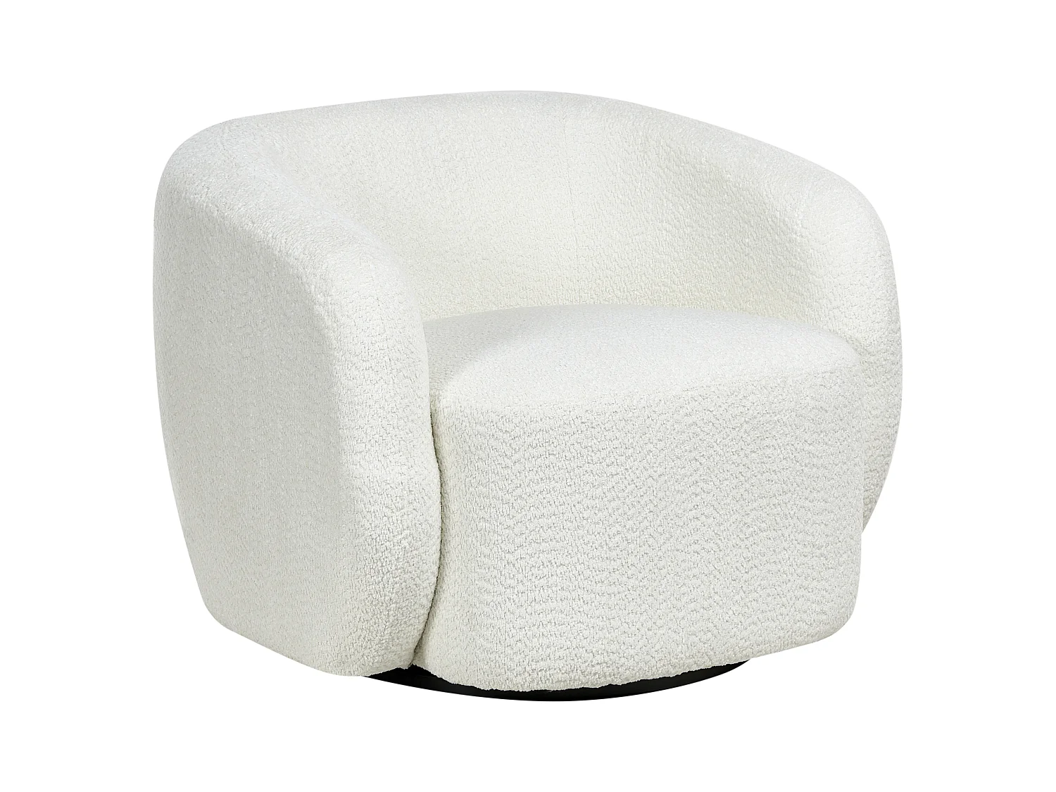 Fauteuil pivotant TORE Tissu Beige clair