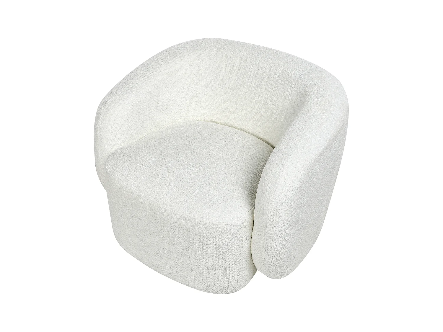 Fauteuil pivotant TORE Tissu Beige clair