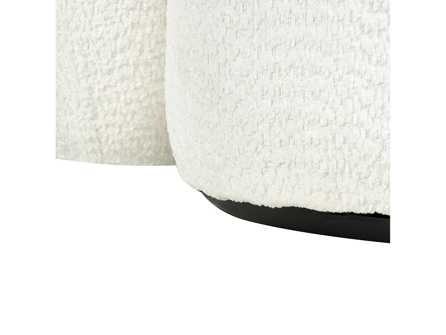 Fauteuil pivotant TORE Tissu Blanc cassé