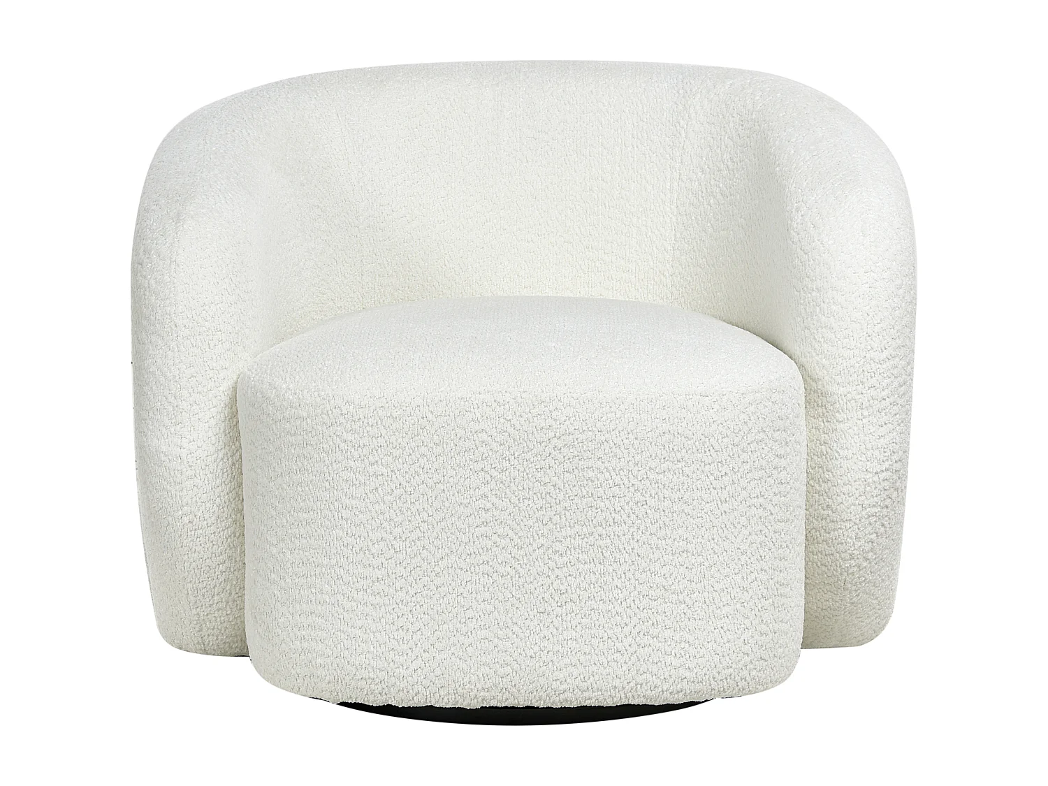 Fauteuil pivotant TORE Tissu Blanc cassé