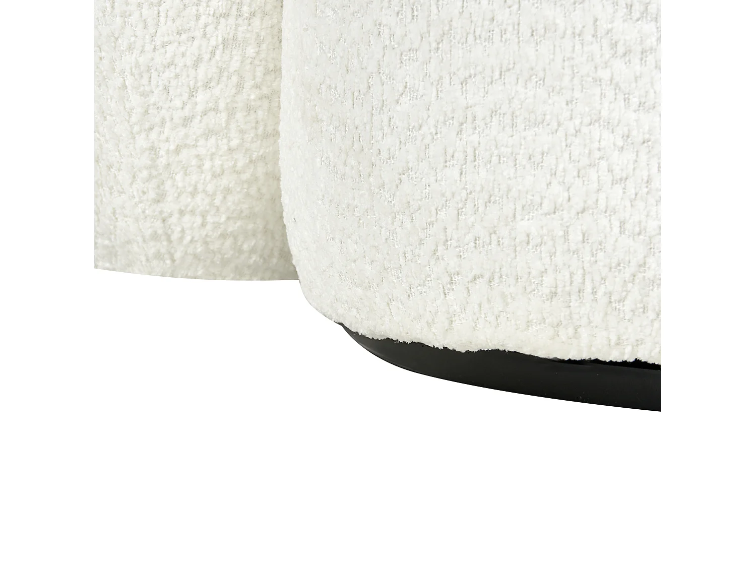 Fauteuil pivotant TORE Tissu Blanc cassé