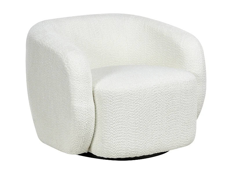Fauteuil pivotant TORE Tissu Blanc cassé