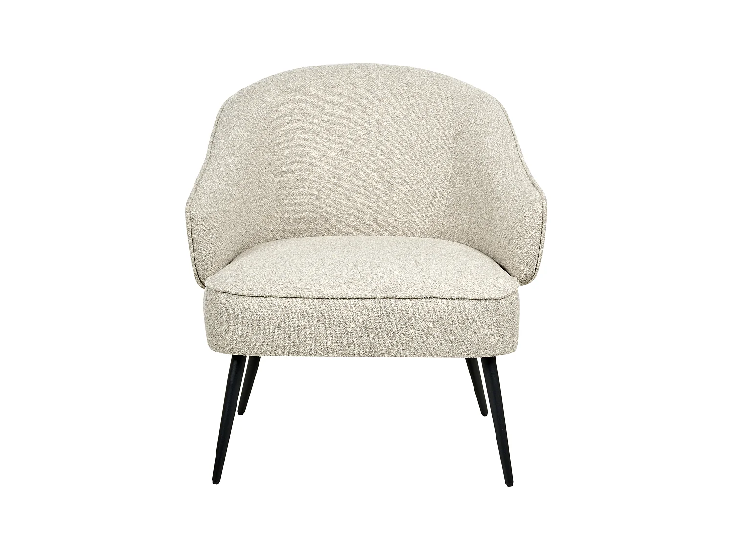 Fauteuil KAYLA Bouclé Beige clair