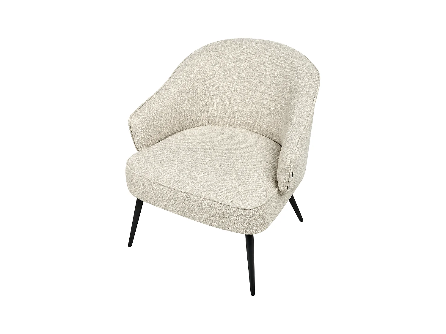 Fauteuil KAYLA Bouclé Beige clair