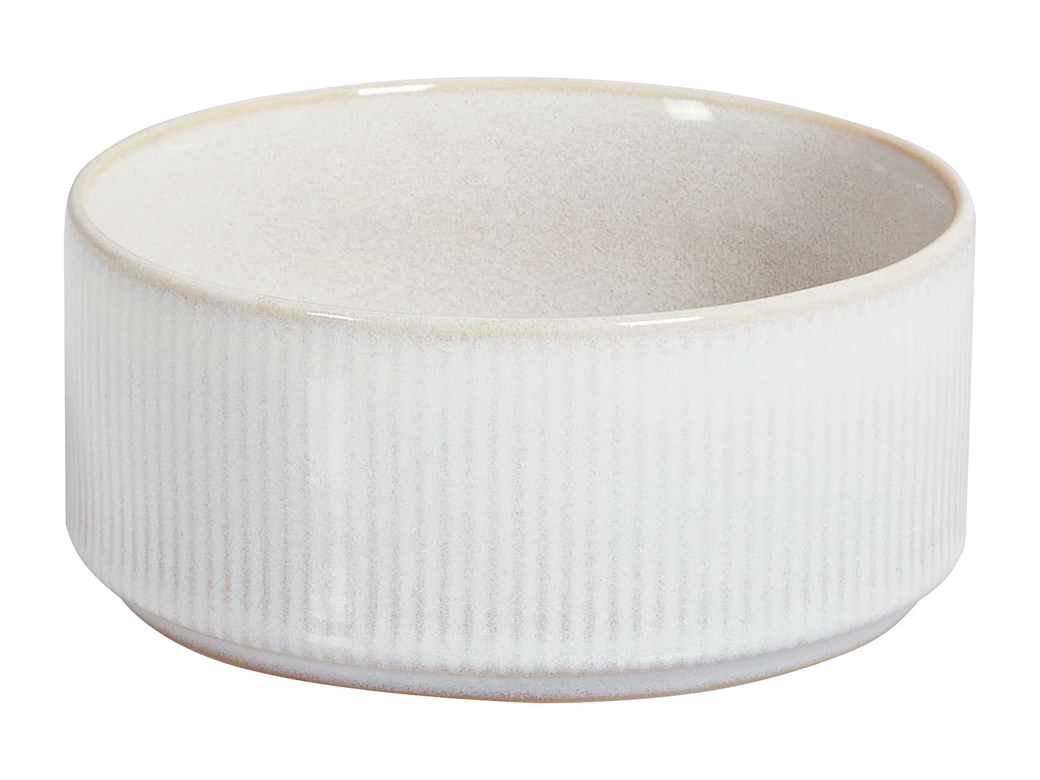 Set de 24 couverts de table SPIKENARD Grès Blanc cassé