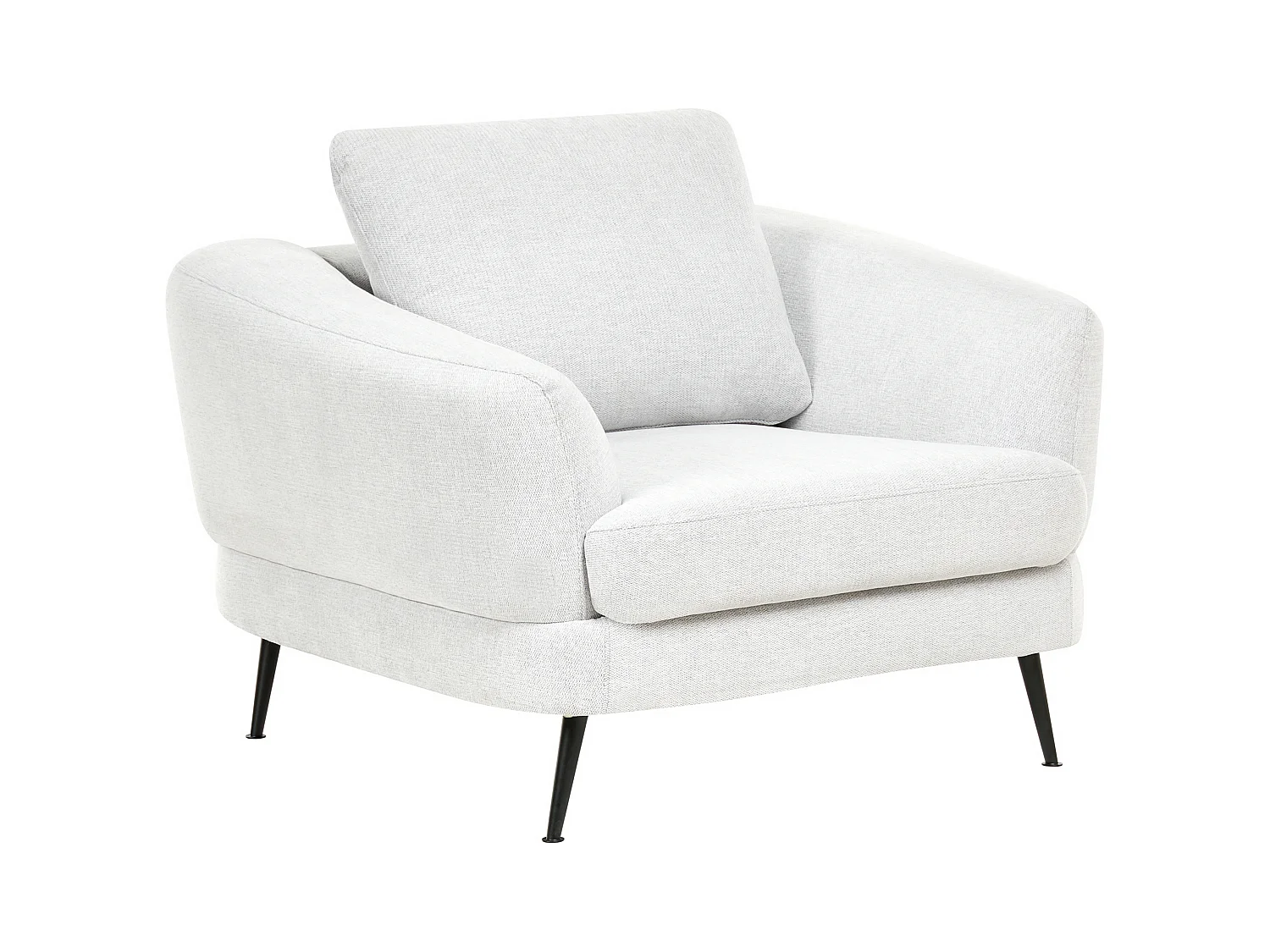 Fauteuil KJAER Tissu Blanc cassé