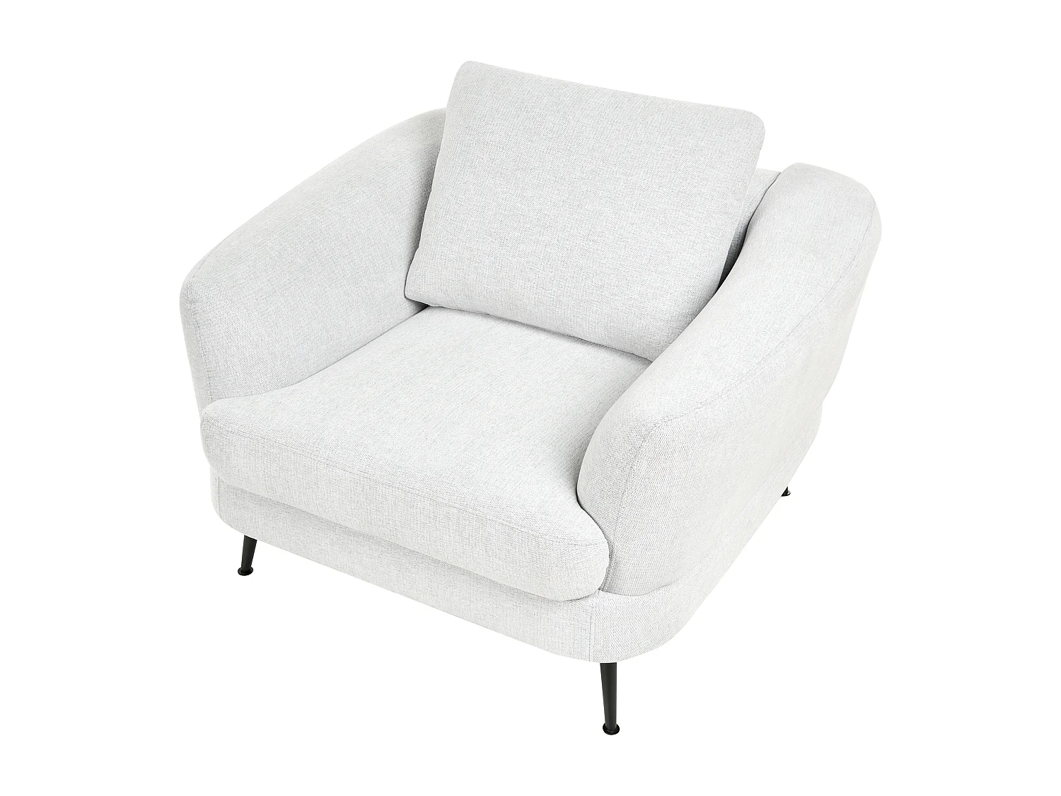 Fauteuil KJAER Tissu Blanc cassé
