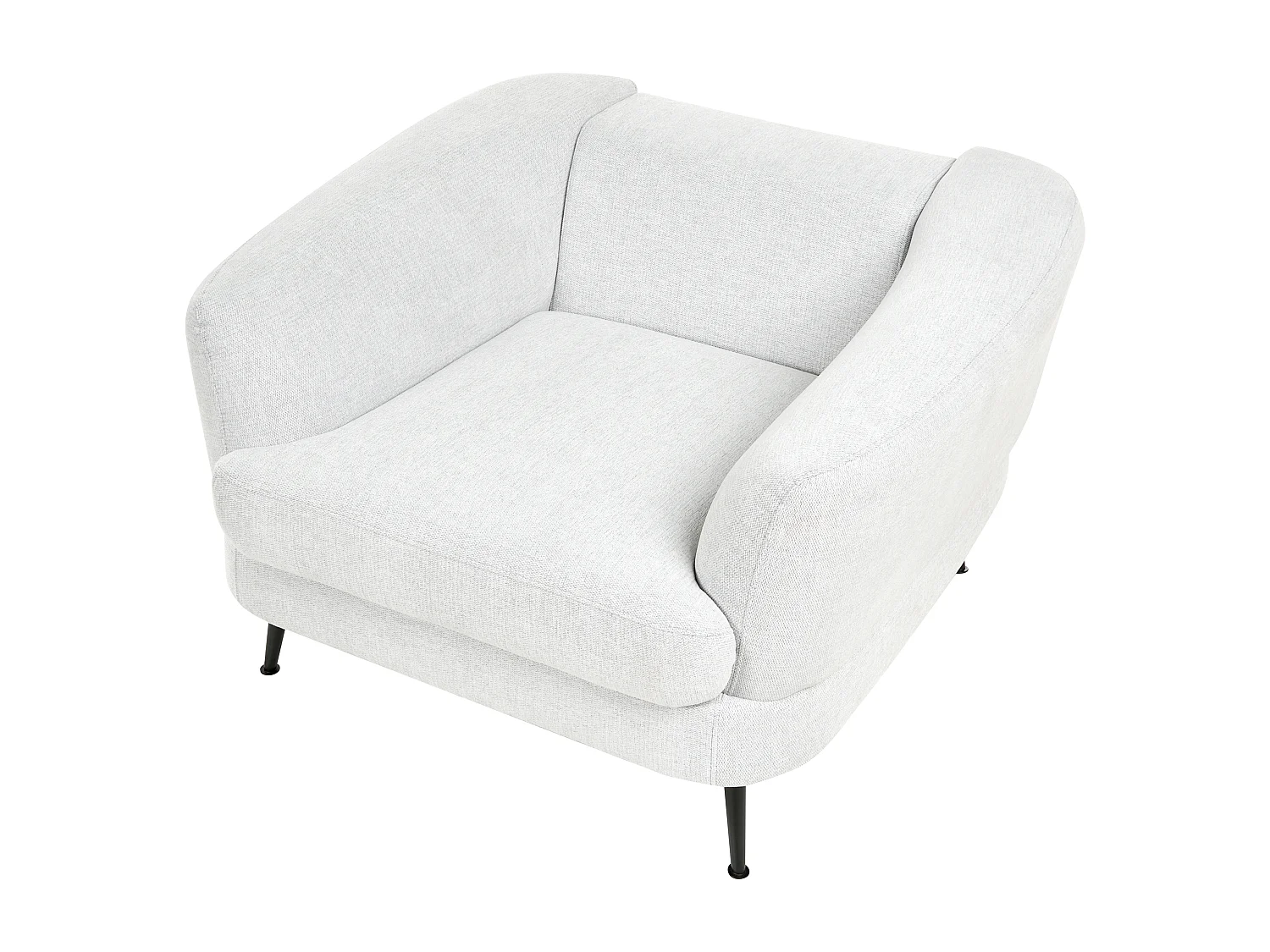Fauteuil KJAER Tissu Blanc cassé