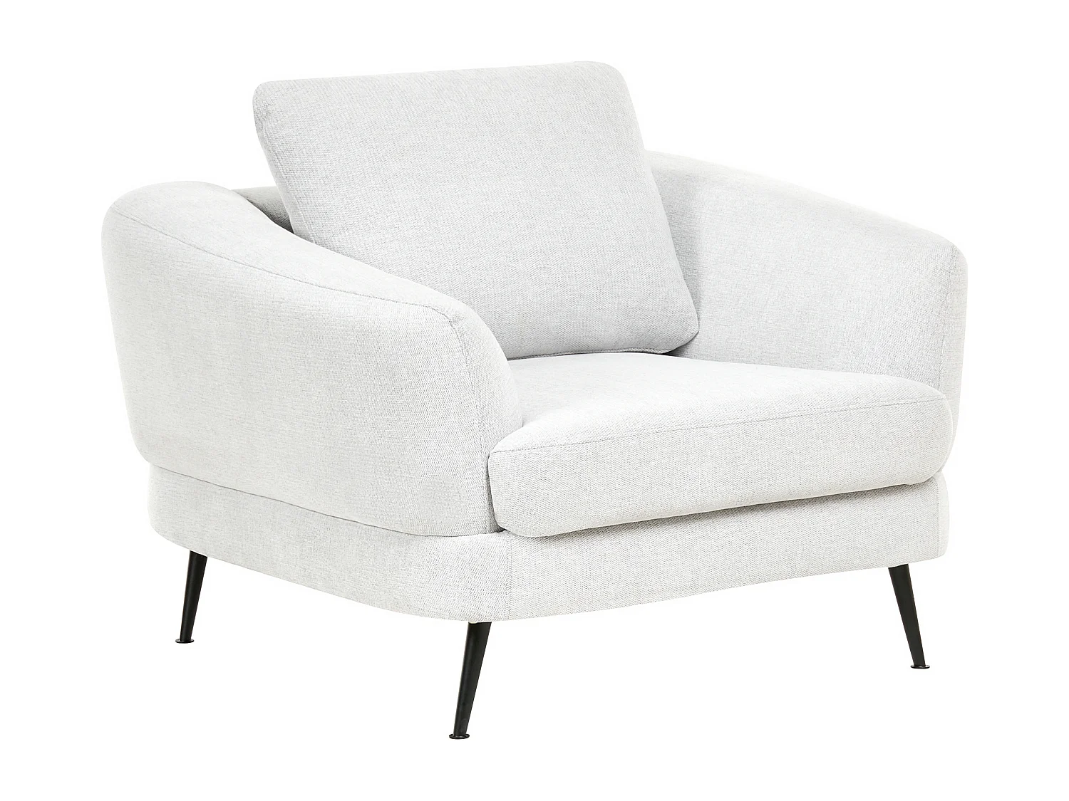Fauteuil KJAER Tissu Blanc cassé