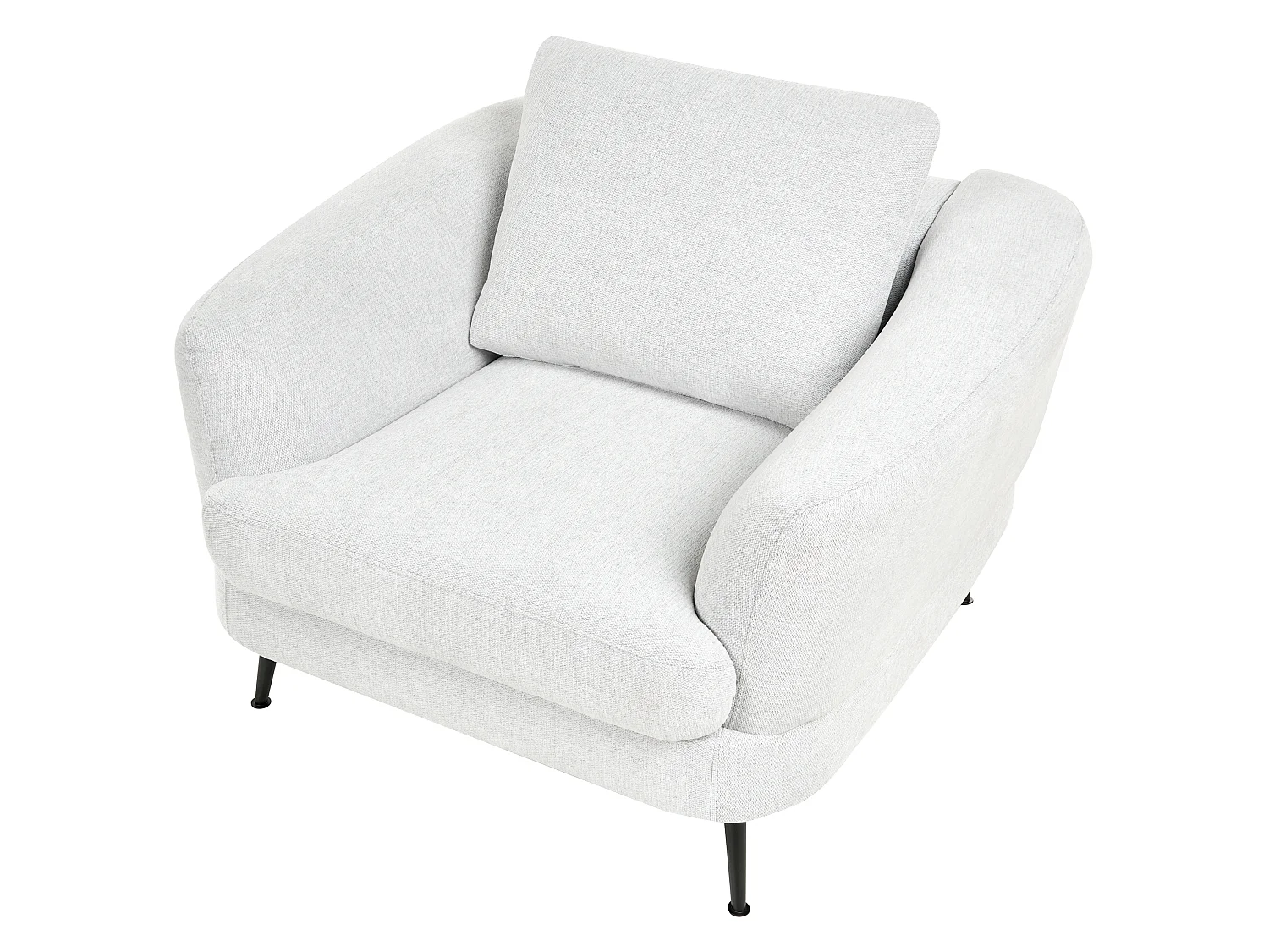 Fauteuil KJAER Tissu Blanc cassé