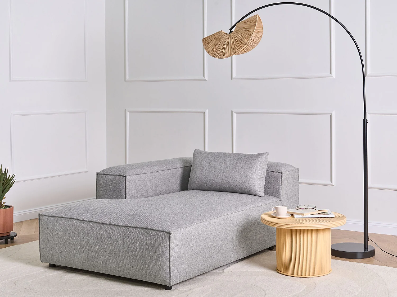 Chaise longue côté droit BRANDE Gris