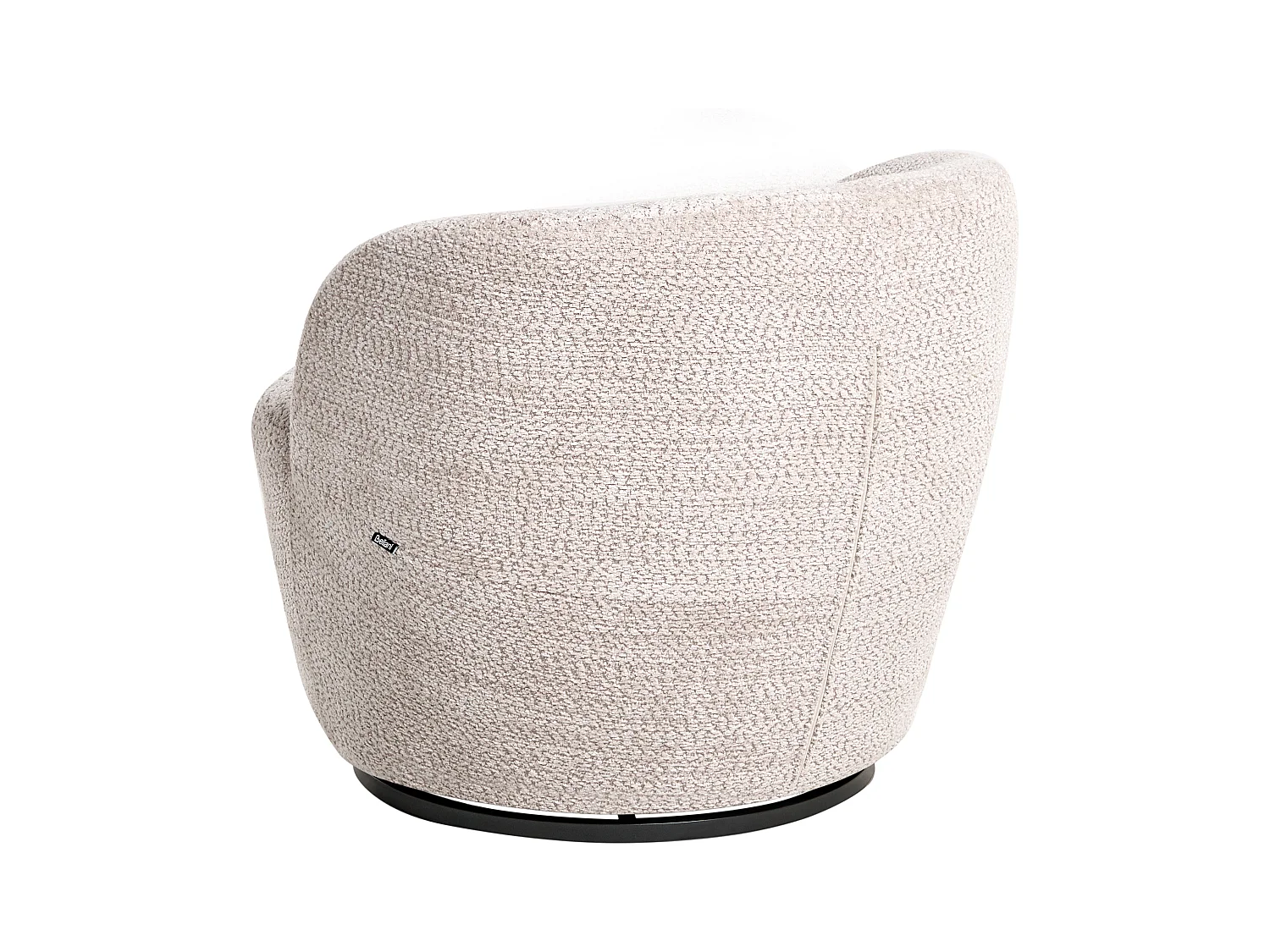 Fauteuil pivotant KUOLPA Tissu chenille Beige