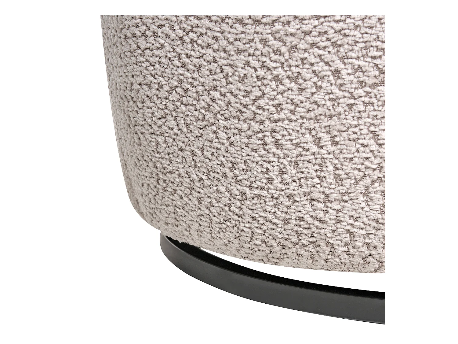 Fauteuil pivotant KUOLPA Tissu chenille Beige