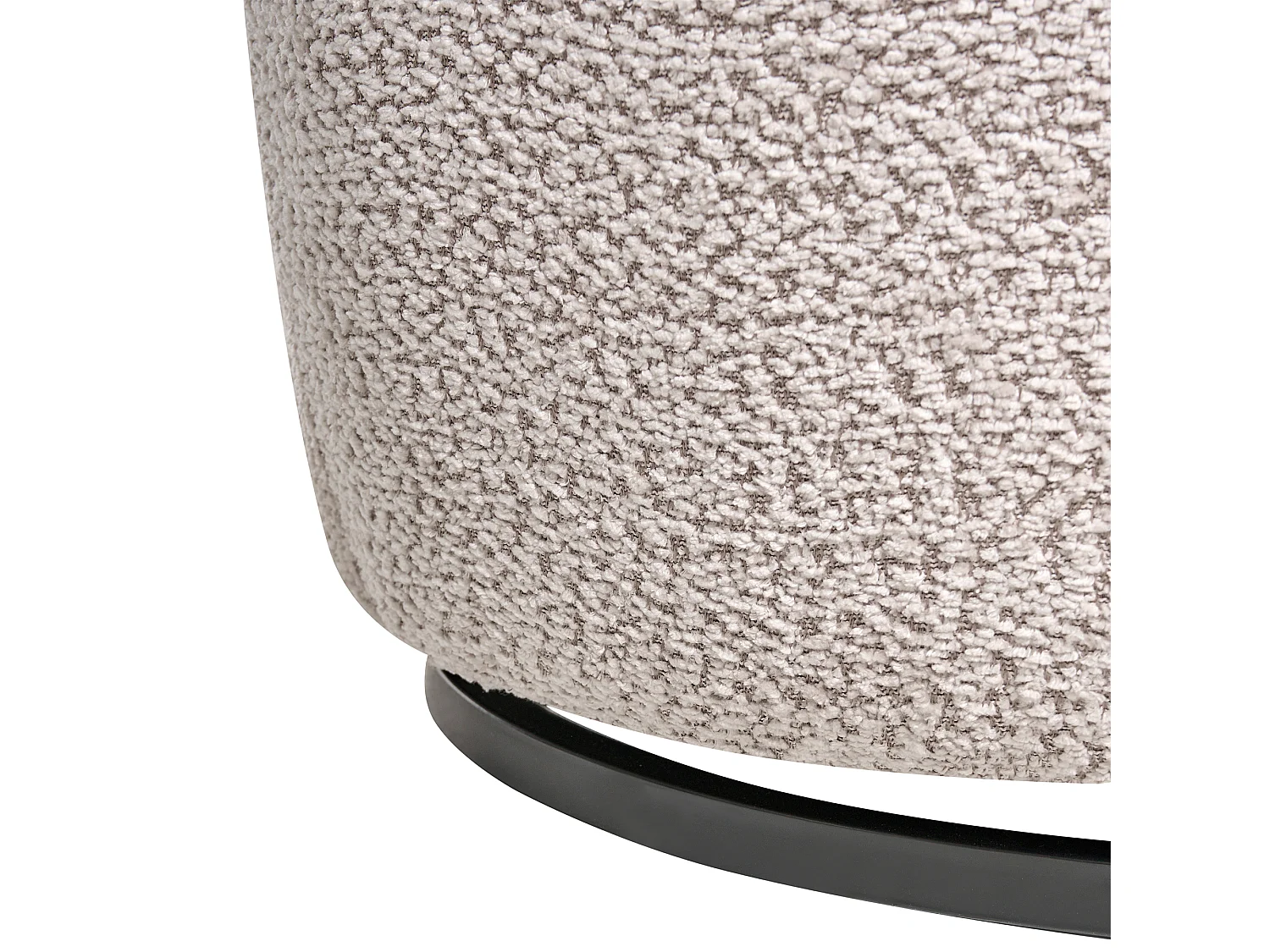 Fauteuil pivotant KUOLPA Tissu chenille Beige