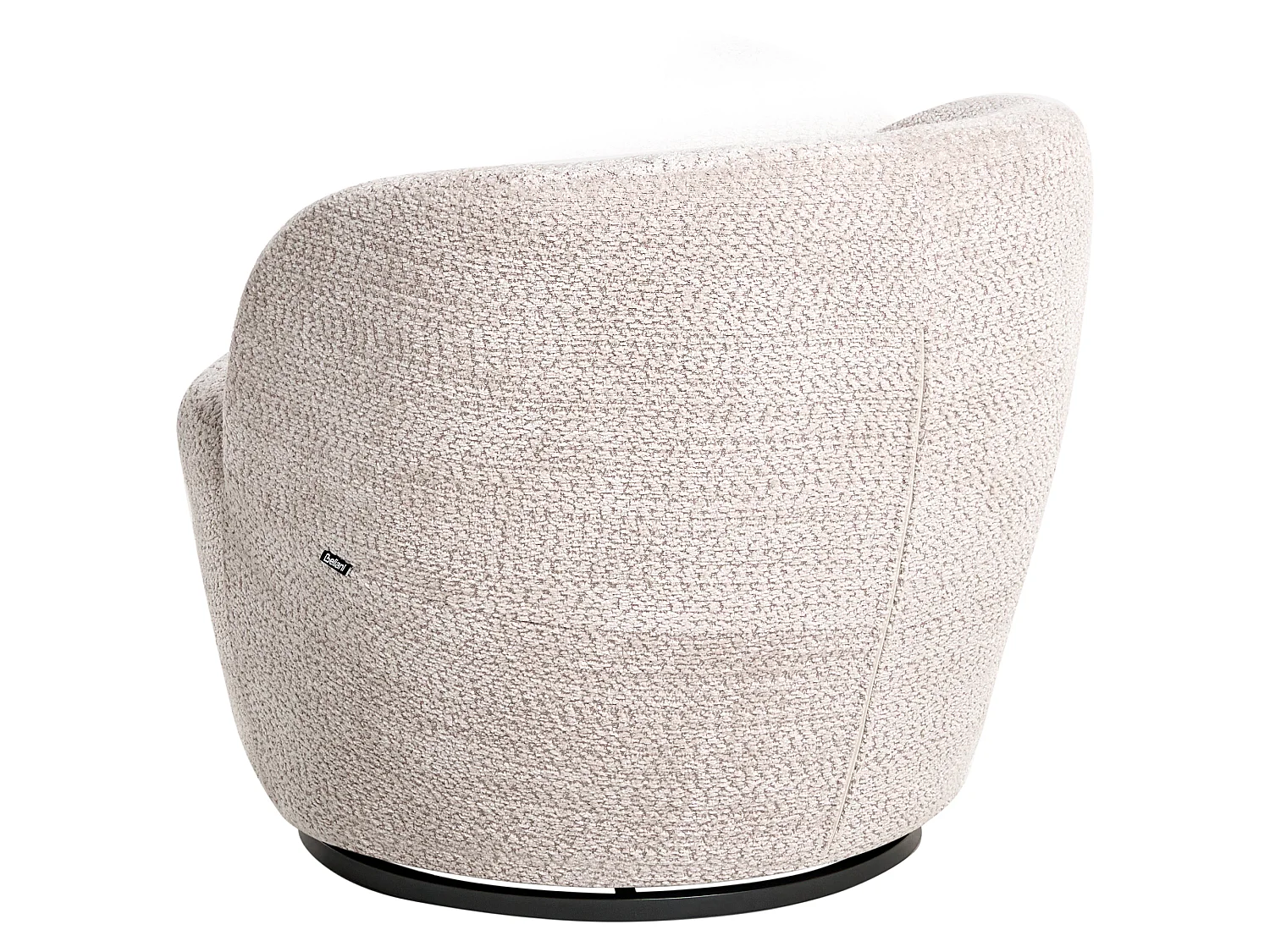 Swivel Armchair KUOLPA Chenille Beige