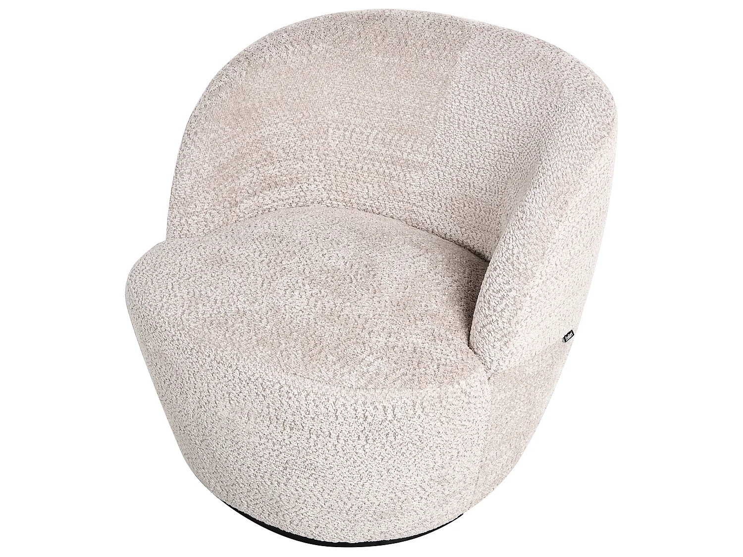 Swivel Armchair KUOLPA Chenille Beige