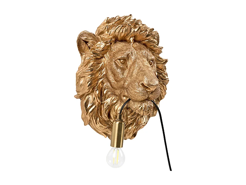 Lampe murale Lion SIMBA Doré