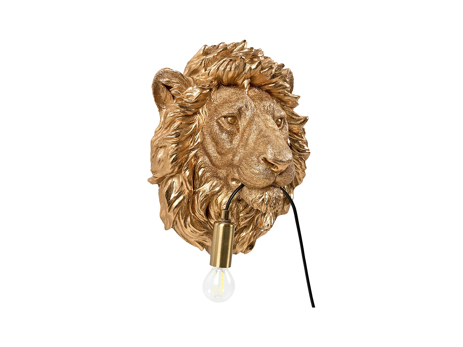 Lampe murale Lion SIMBA Doré