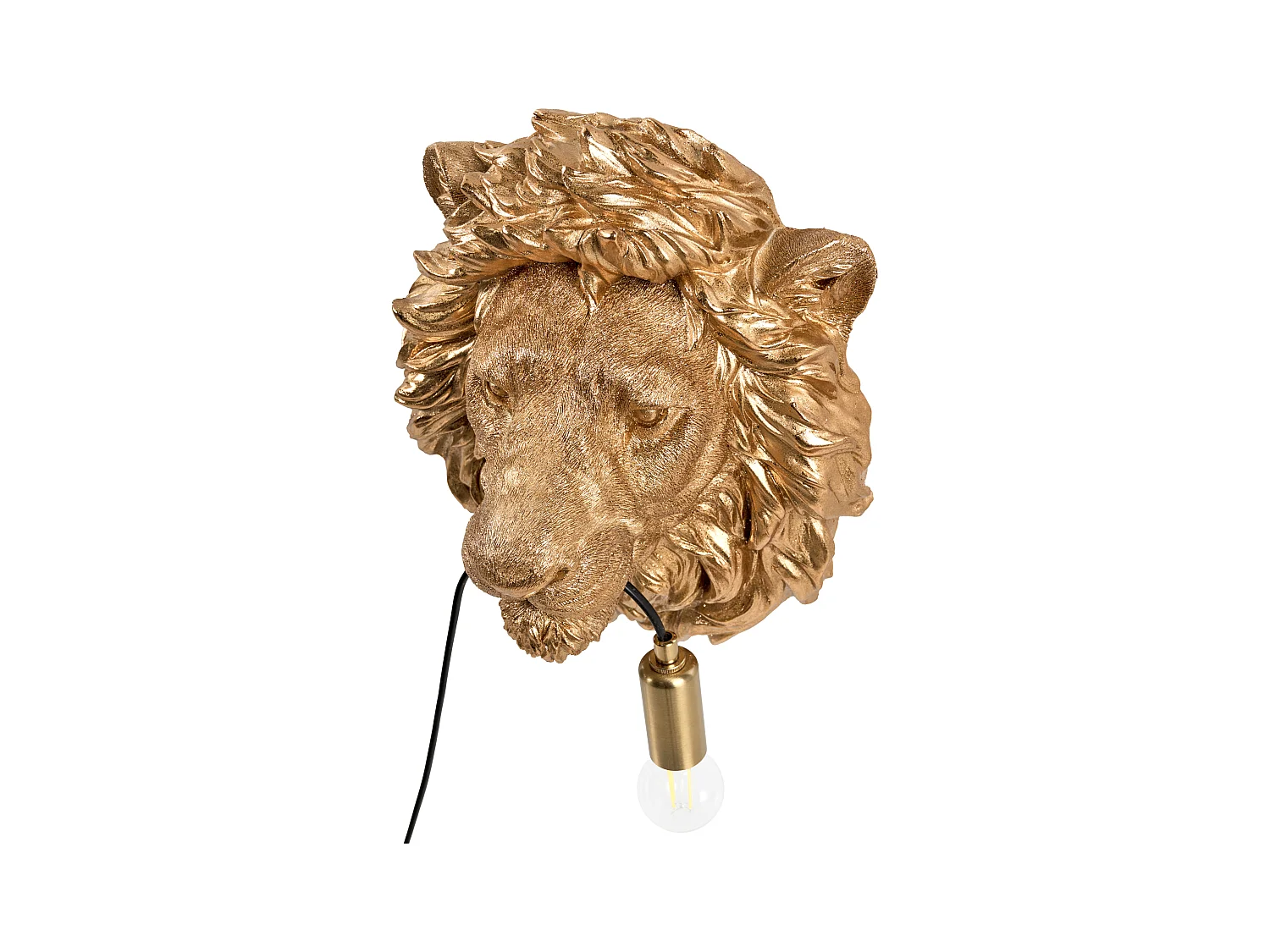 Lampe murale Lion SIMBA Doré