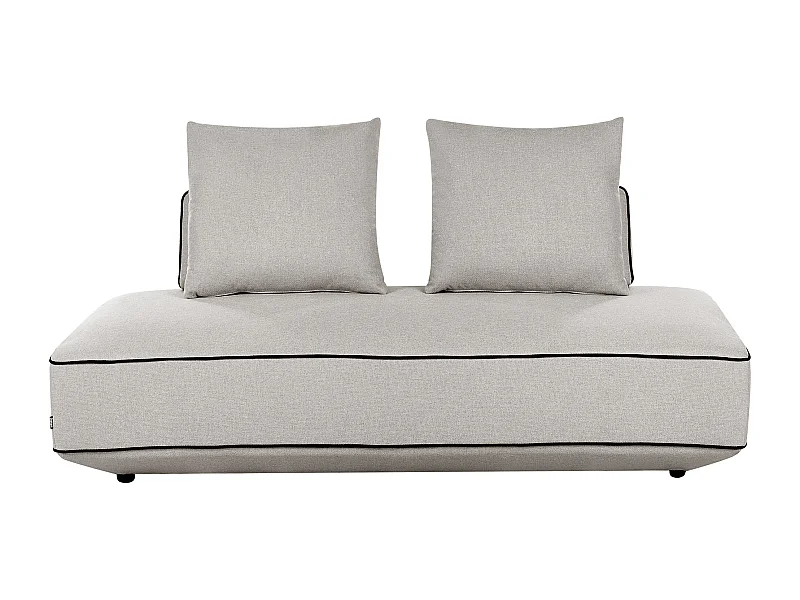 Chaise longue SEILLANS Tissu Gris clair