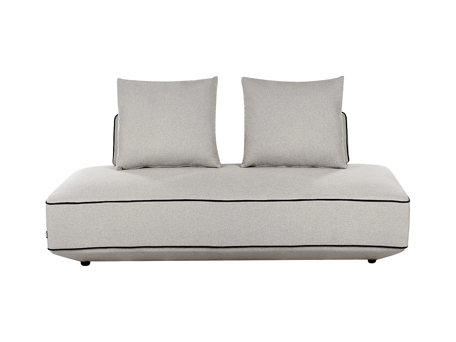 Chaise longue SEILLANS Tissu Gris clair