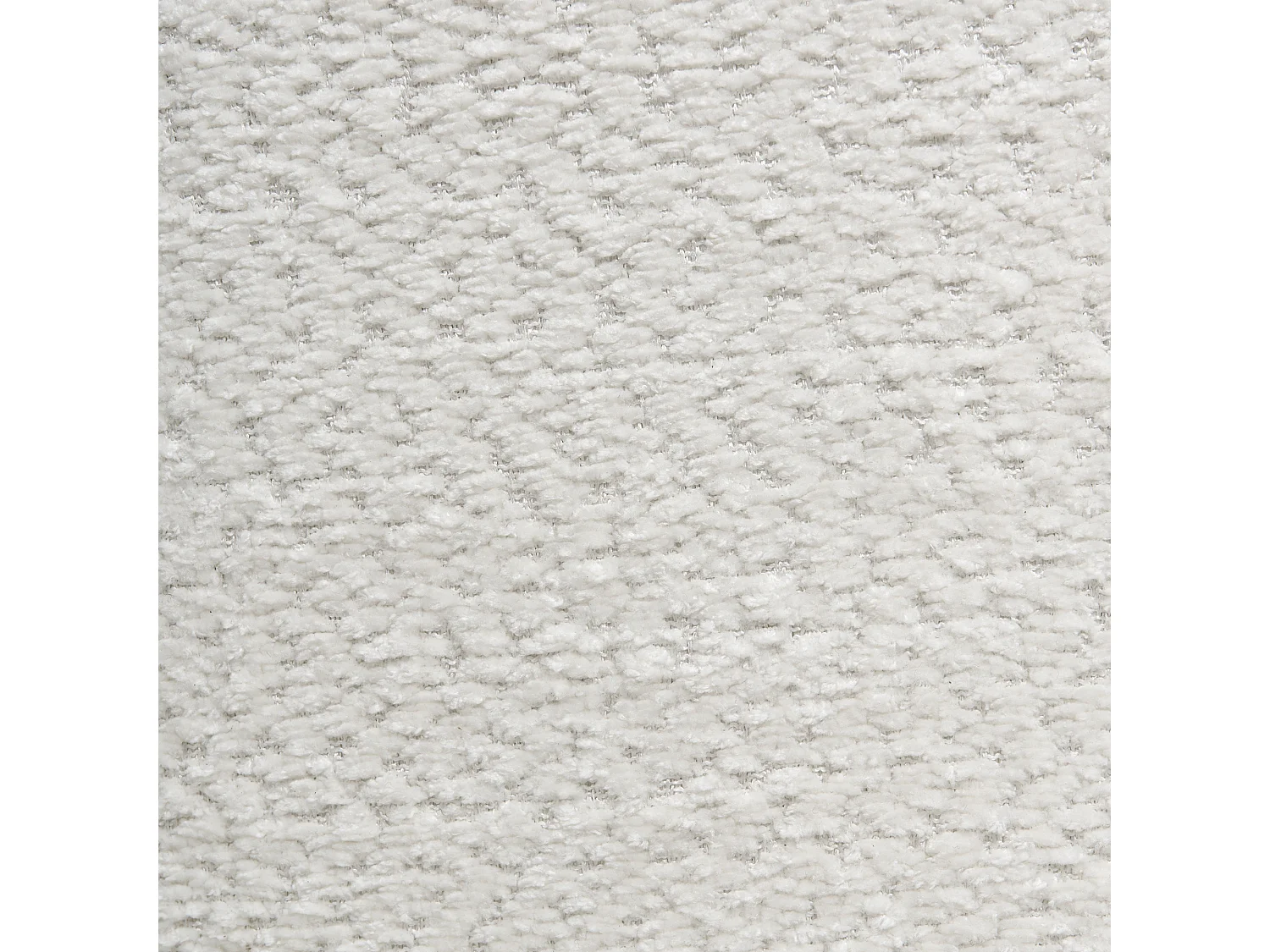 Fauteuil pivotant KUOLPA Tissu chenille Blanc cassé