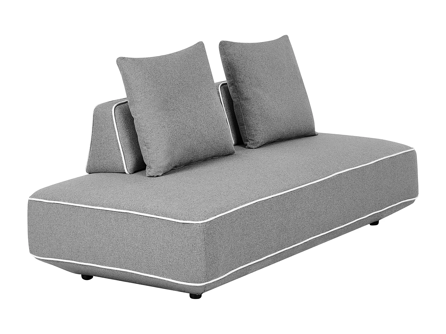 Chaise longue SEILLANS Tissu Gris