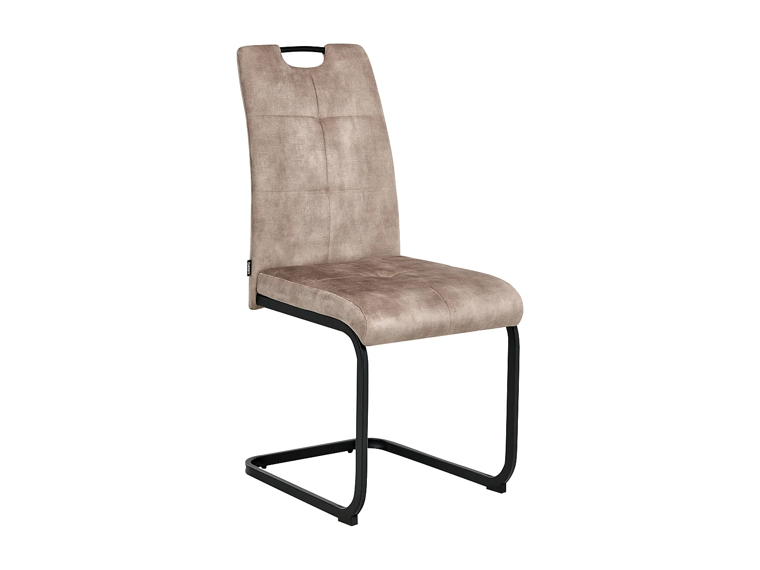 Lot de 4 chaises de salle à manger CISCO Tissu Taupe