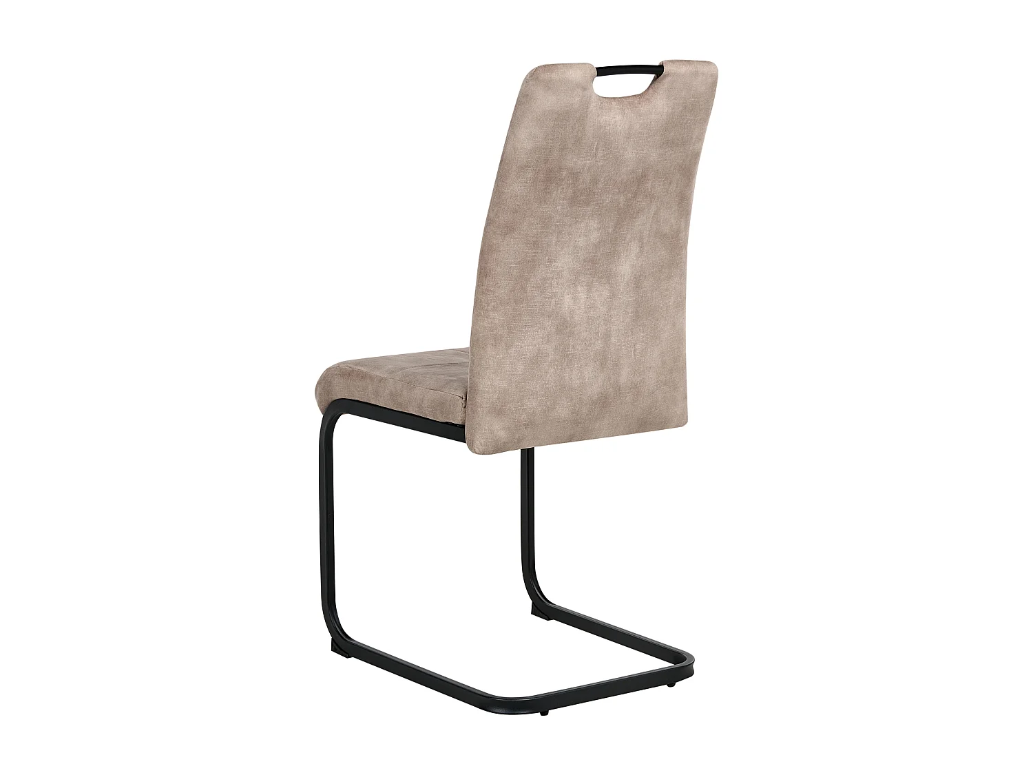 Lot de 4 chaises de salle à manger CISCO Tissu Taupe