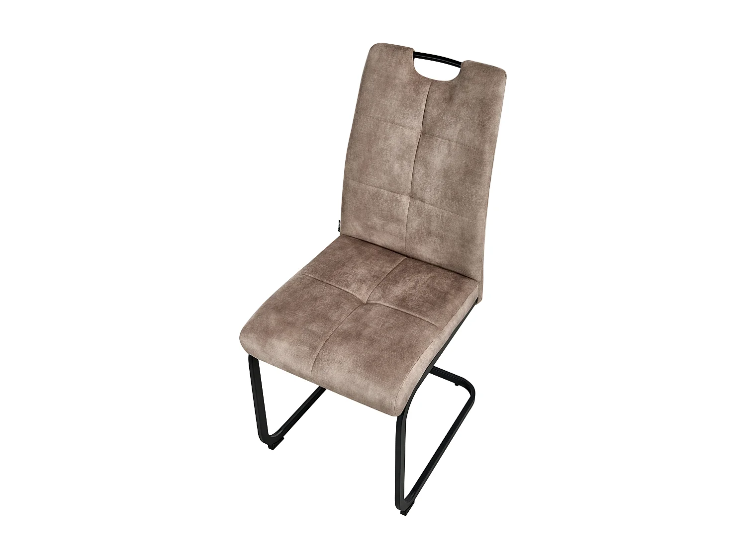 Lot de 4 chaises de salle à manger CISCO Tissu Taupe