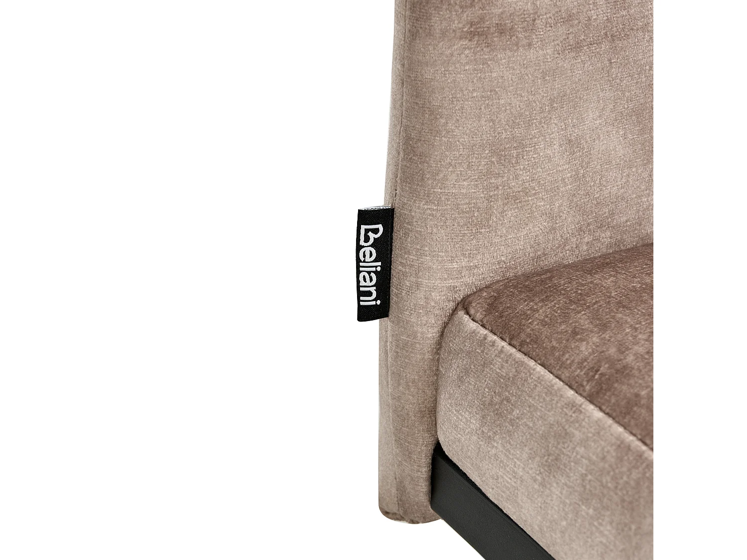 Lot de 4 chaises de salle à manger CISCO Tissu Taupe