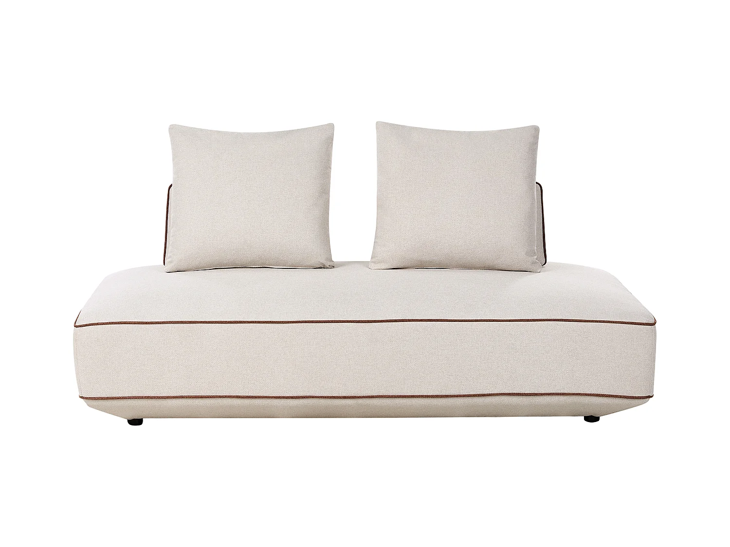 Chaise longue SEILLANS Tissu Beige clair