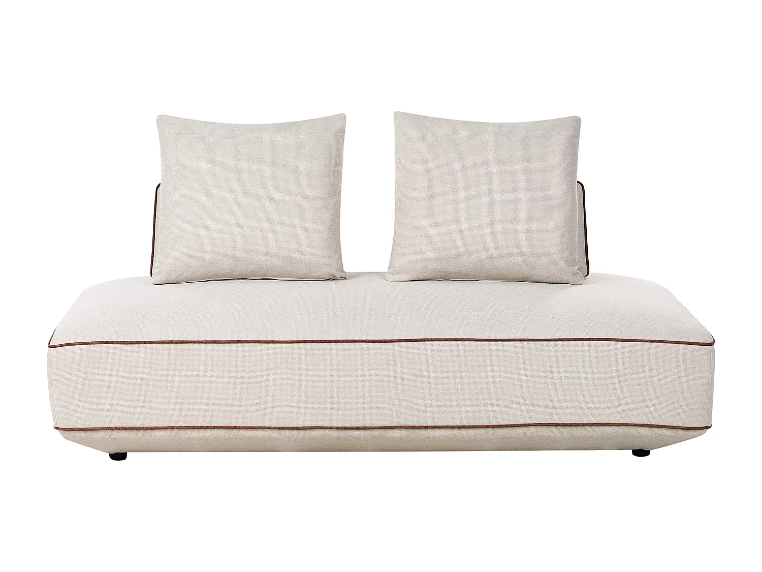 Chaise longue SEILLANS Tissu Beige clair