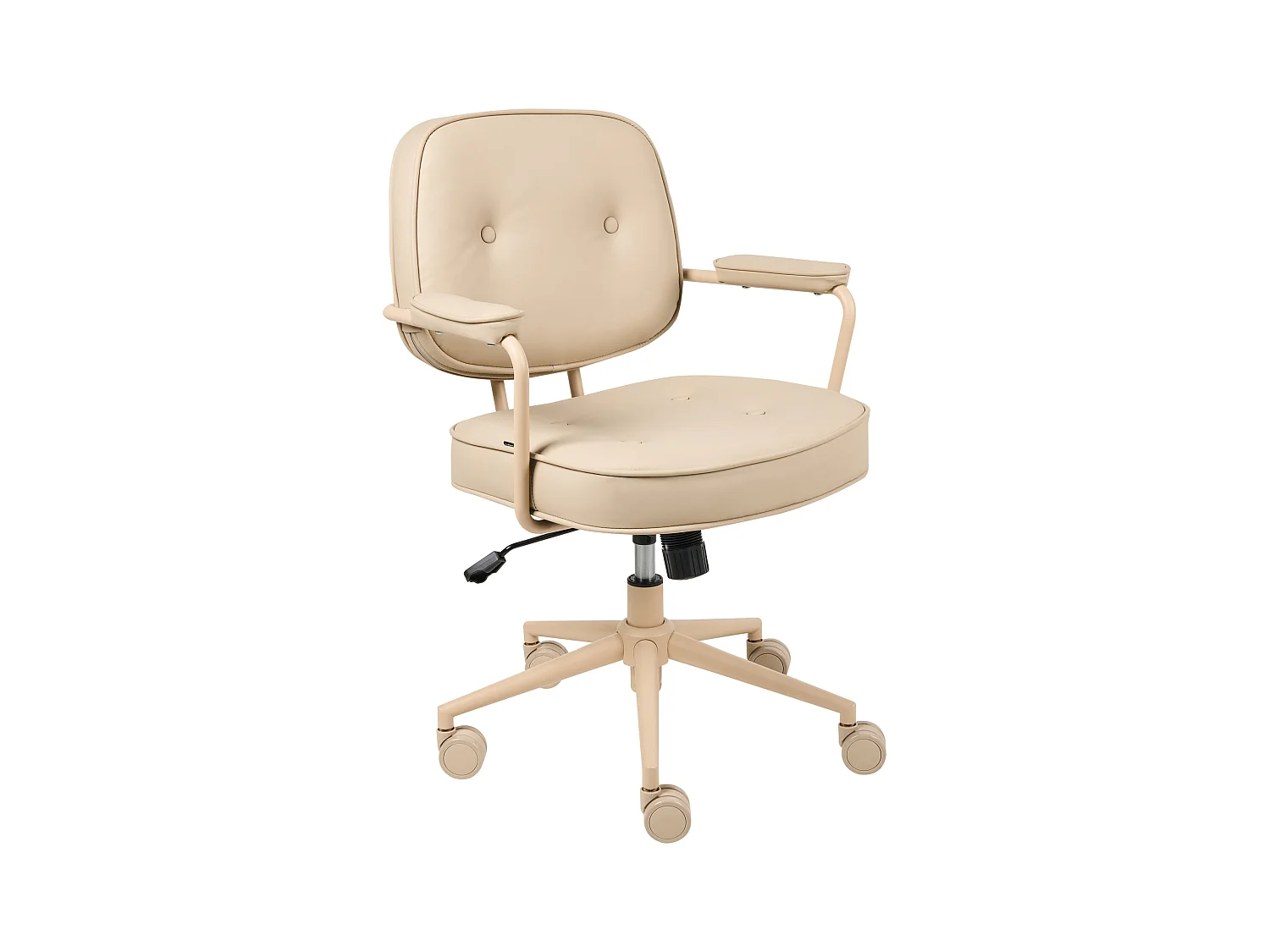 Chaise de bureau PARAMUS Cuir PU Beige
