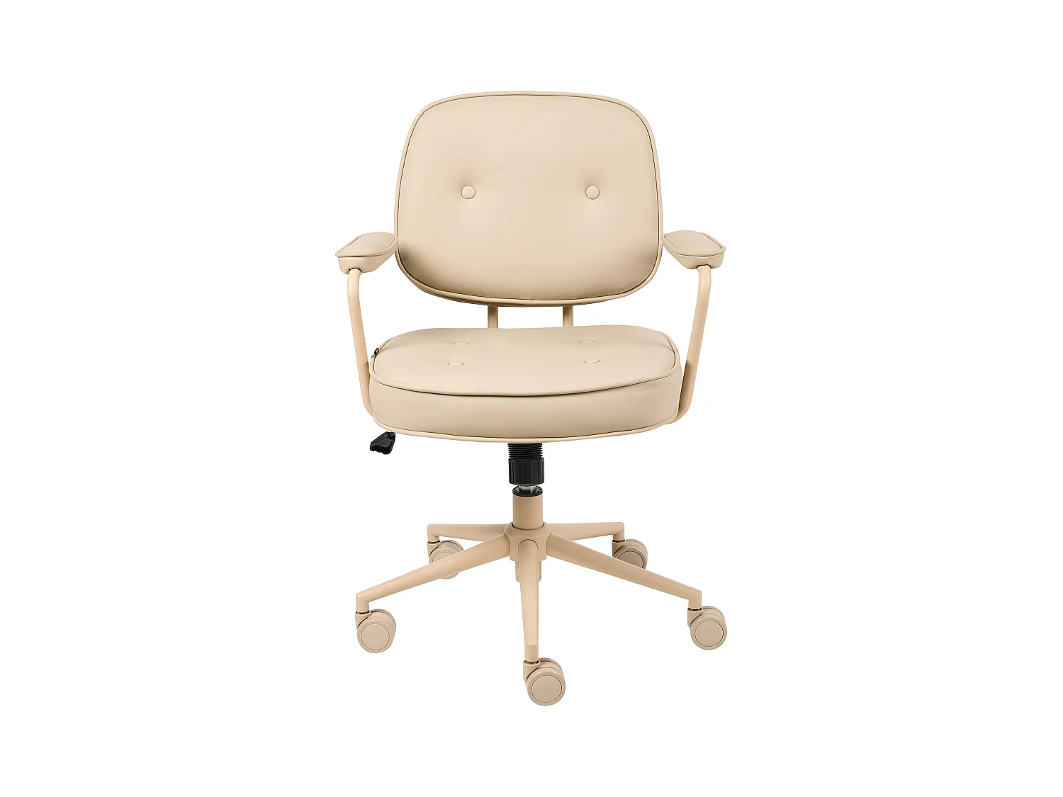 Chaise de bureau PARAMUS Cuir PU Beige